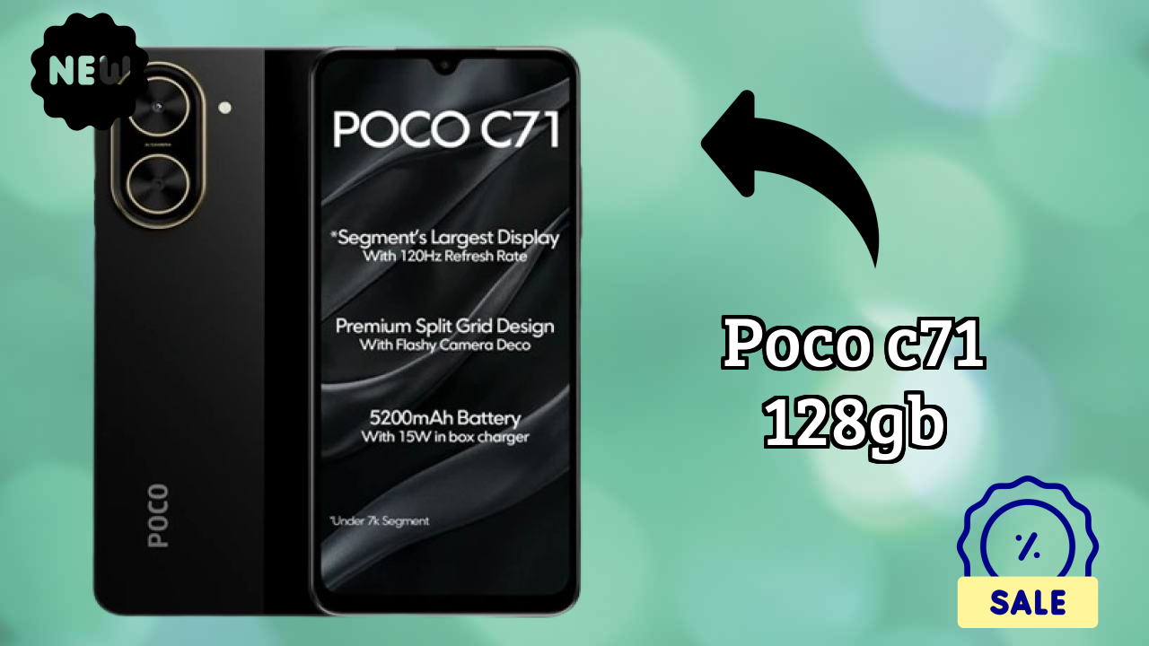 POCO C71 128GB Display Size: 6.88 Inches (17.48 Cm) Screen Review