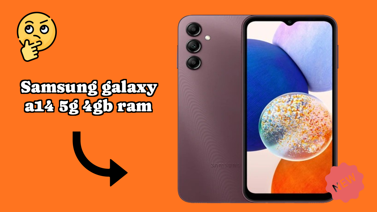 Samsung Galaxy A14 5G 4GB RAM Display Technology: 6.6 Inches (16.76 Cm) Screen